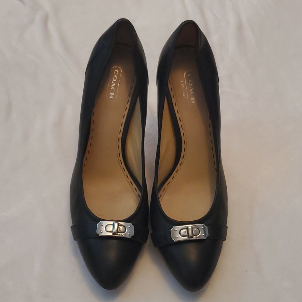 Coach Black Pumps Heels 9B